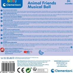 Animal friends Musical ball