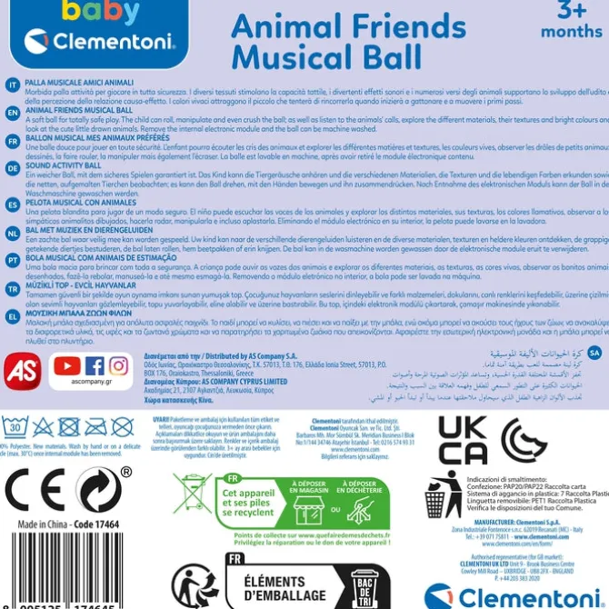 Animal friends Musical ball