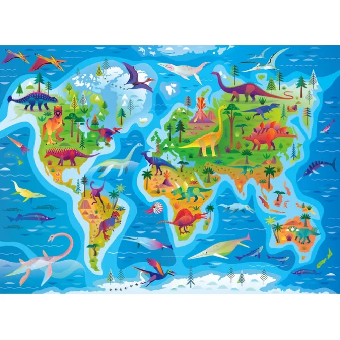 Dinosaurs Map - 180 pezzi