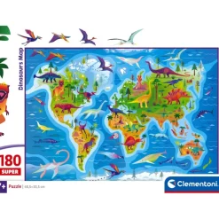 Dinosaurs Map - 180 pezzi