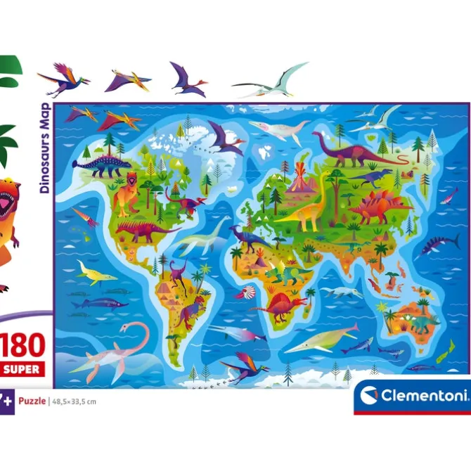 Dinosaurs Map - 180 pezzi