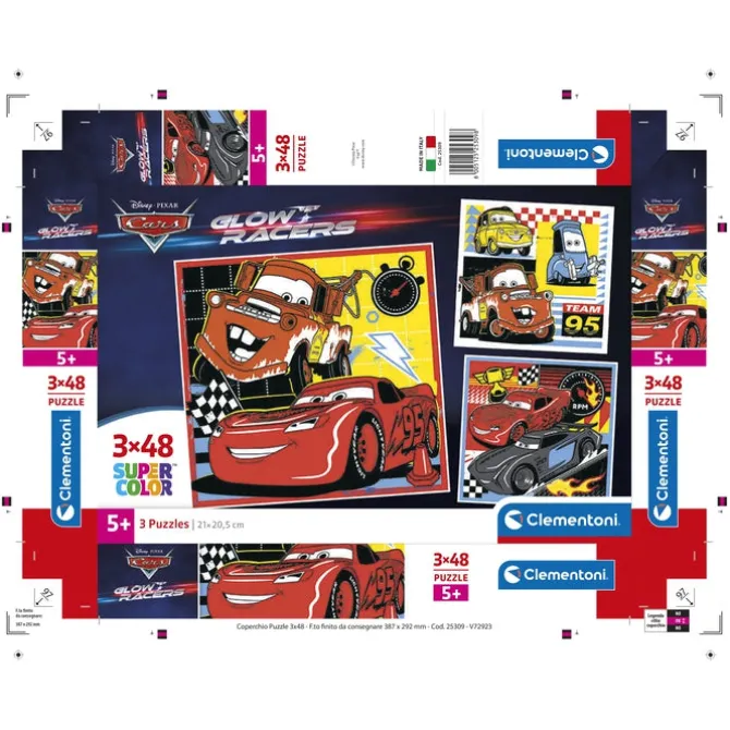 Disney Pixar Cars On The Road - 3x48 pezzi