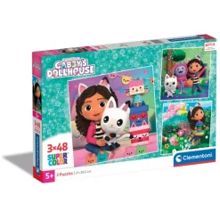 Gabby's Dollhouse - 3x48 pezzi
