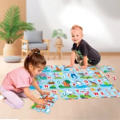 Il puzzle gigante dell'alfabeto