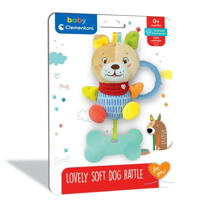 Lovely Soft Dog Rattle