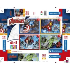 Marvel Avengers - 1x12 + 1x16 + 1x20 + 1x24 pezzi