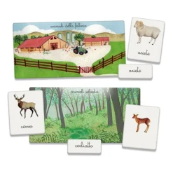 Montessori - Gli animali e i loro cuccioli