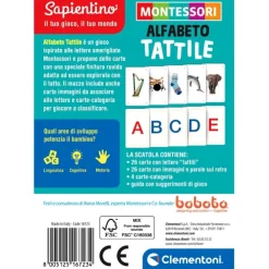 Montessori carte - Alfabeto tattile