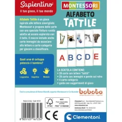 Montessori carte - Alfabeto tattile