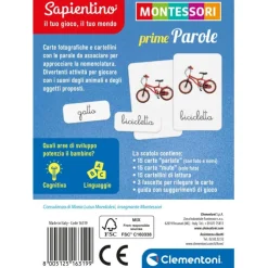 Montessori carte - Prime parole