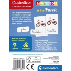 Montessori carte - Prime parole