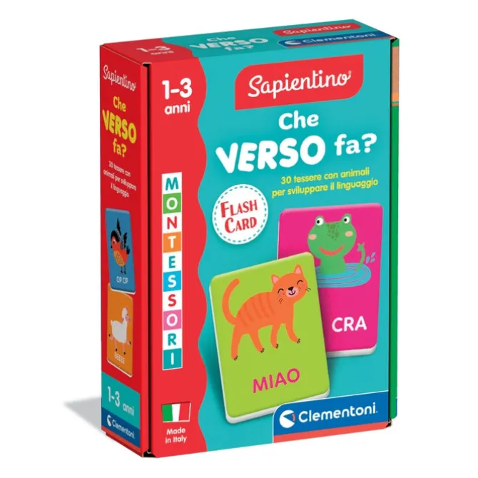 Montessori Flashcards - Che verso fa?