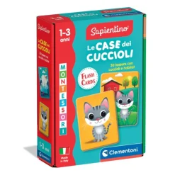 Montessori Flashcards - Le case dei Cuccioli