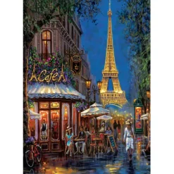 Night at the Eiffel Café - 500 pezzi
