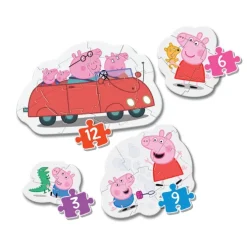 Peppa Pig - 1x3 + 1x6 + 1x9 + 1x12 pezzi