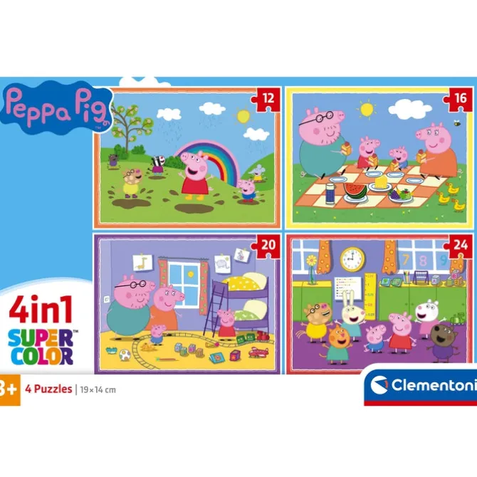 Peppa Pig - 1x12 + 1x16 + 1x20 + 1x24 pezzi