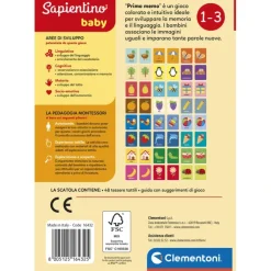 Sapientino Baby Montessori - Carte Primo Memo