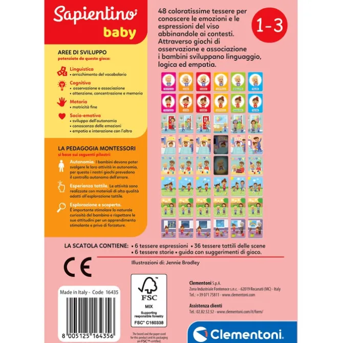 Sapientino Baby Montessori - Carte Emozioni ed Espressioni