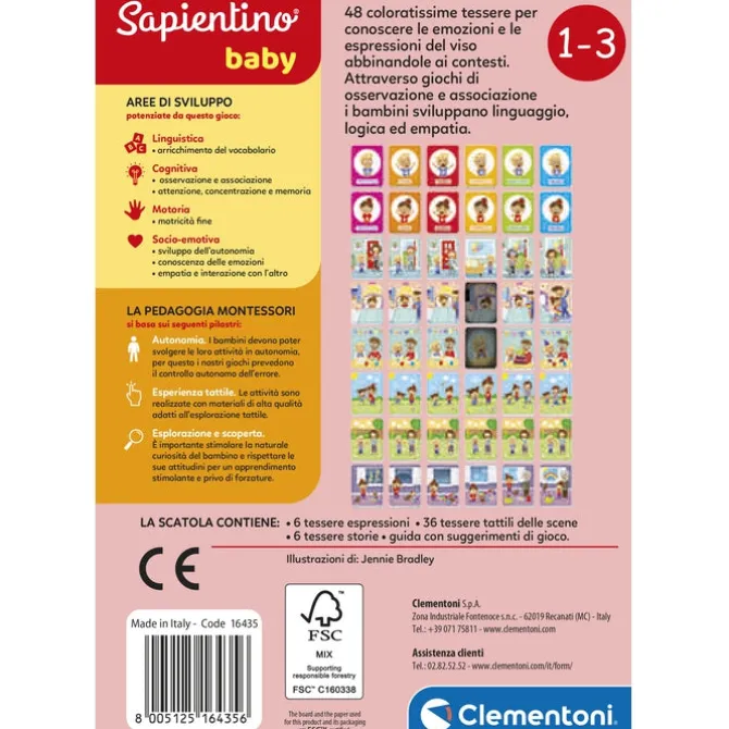 Sapientino Baby Montessori - Carte Emozioni ed Espressioni