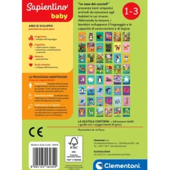 Sapientino Baby Montessori - Carte Le case dei Cuccioli
