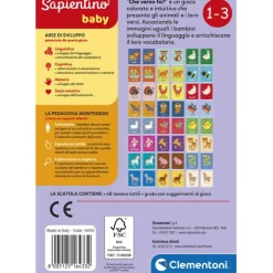 Sapientino Baby Montessori - Carte Che verso fa?