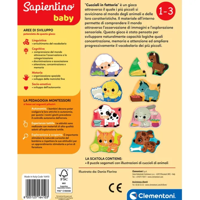 Sapientino Baby Montessori - Cuccioli in fattoria