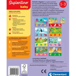 Sapientino Baby Montessori - Animali e sagome