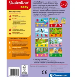 Sapientino Baby Montessori - Animali e sagome