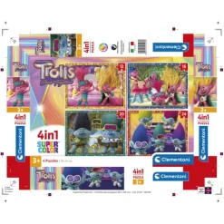 Trolls 3 - 1x12 + 1x16 + 1x20 + 1x24 pezzi