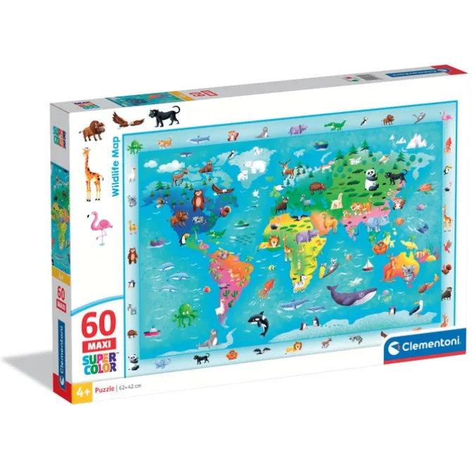 Wildlife Map - 60 pezzi